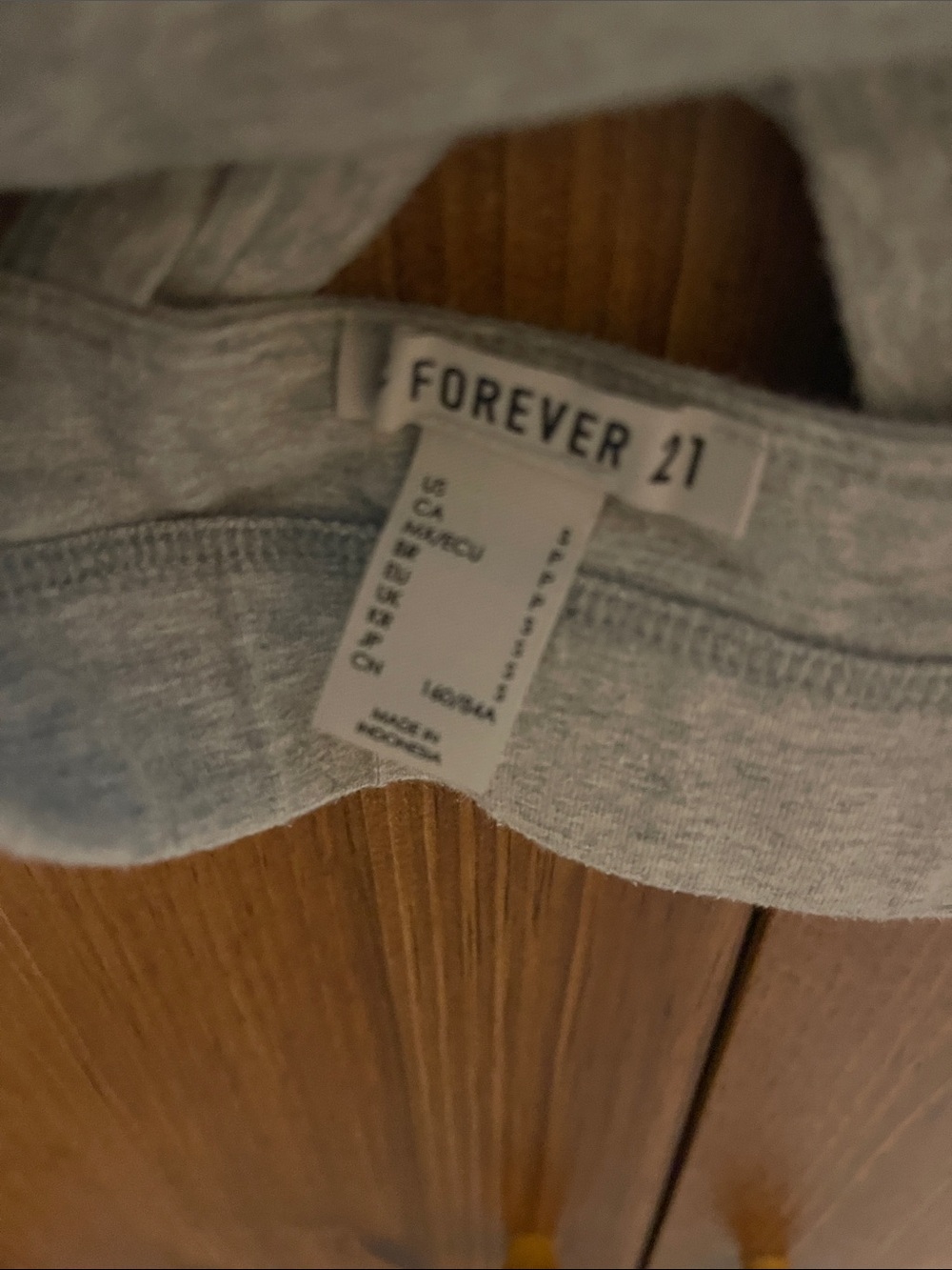 Forever 21 Heather Gray Cross-Back Bralette - Picture 3 of 4